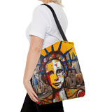 LADY LIBERTY STREET ART TOTE BAG