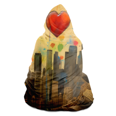 LOVE NEW YORK HOODED BLANKET