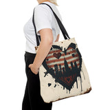 GRUNGE HEART NEW YORK TOTE BAG