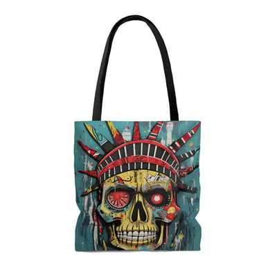 LIBERTY SKULL TOTE BAG