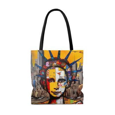 LADY LIBERTY STREET ART TOTE BAG