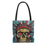 LIBERTY SKULL TOTE BAG