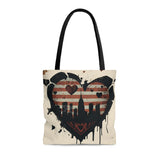 GRUNGE HEART NEW YORK TOTE BAG