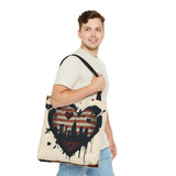 GRUNGE HEART NEW YORK TOTE BAG