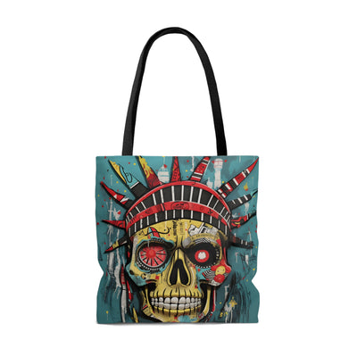 LIBERTY SKULL TOTE BAG