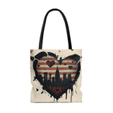 GRUNGE HEART NEW YORK TOTE BAG