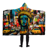 NEW YORK STREET ART HOODED BLANKET