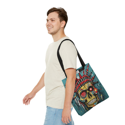 LIBERTY SKULL TOTE BAG