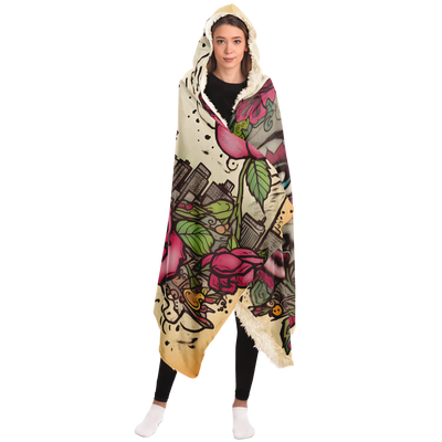 NEW YORK LADY HOODED BLANKET