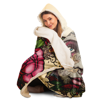 NEW YORK LADY HOODED BLANKET