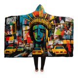 NEW YORK STREET ART HOODED BLANKET