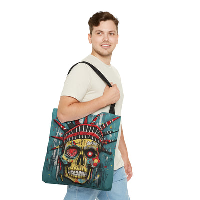 LIBERTY SKULL TOTE BAG