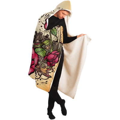 NEW YORK LADY HOODED BLANKET