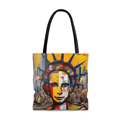 LADY LIBERTY STREET ART TOTE BAG