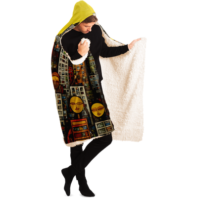 NEW YORKERS HOODED BLANKET