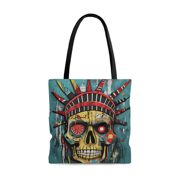 LIBERTY SKULL TOTE BAG