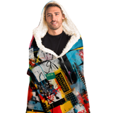 NEW YORK STREET ART HOODED BLANKET