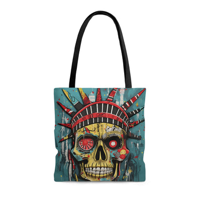 LIBERTY SKULL TOTE BAG