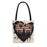 GRUNGE HEART NEW YORK TOTE BAG