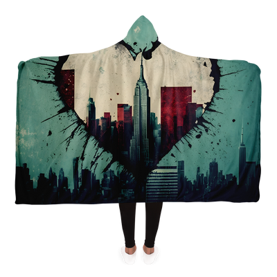 IN MY HEART NEW YORK HOODED BLANKET