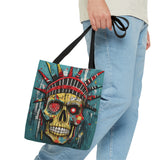 LIBERTY SKULL TOTE BAG