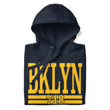 BKLYN 718 NEW YORK CITY NAVY UNISEX HOODIE