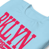 BKLYN 718 NEW YORK CITY OCEAN BLUE UNISEX T-SHIRT