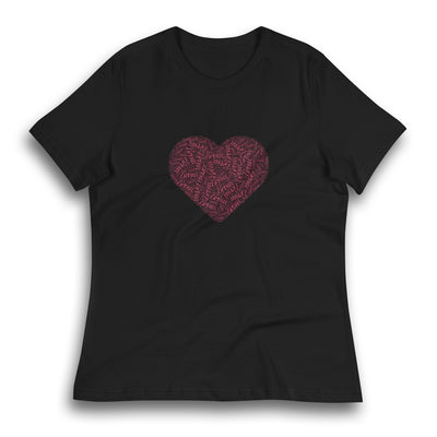 BRONX HEART BLACK WOMEN'S T-SHIRT