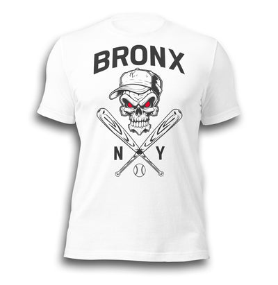 BRONX NY BASEBALL WHITE UNISEX T-SHIRT