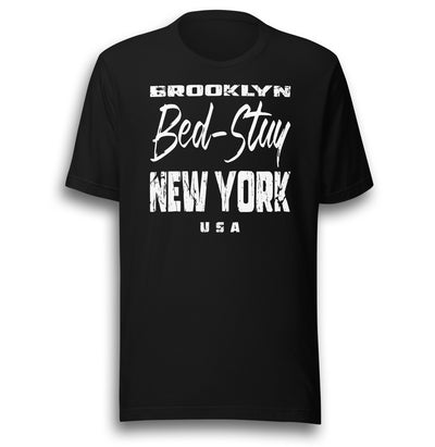 BROOKLYN BED-STUY NY BLACK UNISEX T-SHIRT