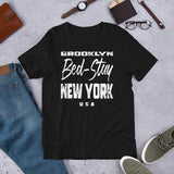 BROOKLYN BED-STUY NY BLACK UNISEX T-SHIRT