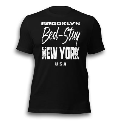 BROOKLYN BED-STUY NY BLACK UNISEX T-SHIRT