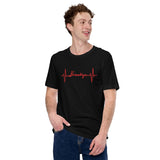 BROOKLYN HEARTBEAT BLACK UNISEX T-SHIRT