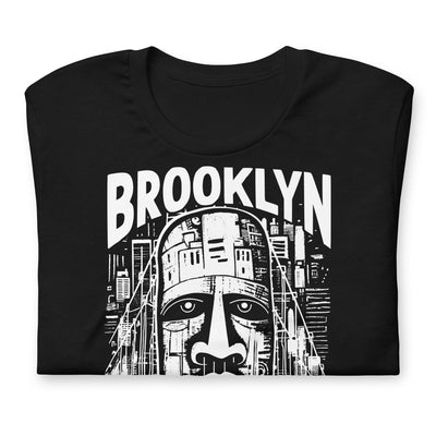 BROOKLYN NEW YORK ART BLACK UNISEX T-SHIRT