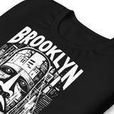 BROOKLYN NEW YORK ART BLACK UNISEX T-SHIRT