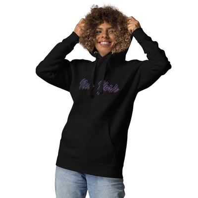 CHROMATIC NEW YORK BLACK UNISEX HOODIE