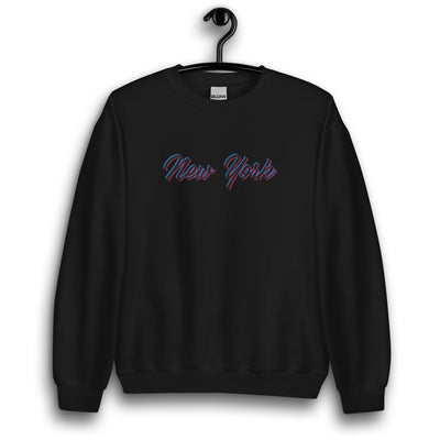 CHROMATIC NEW YORK BLACK UNISEX SWEATSHIRT