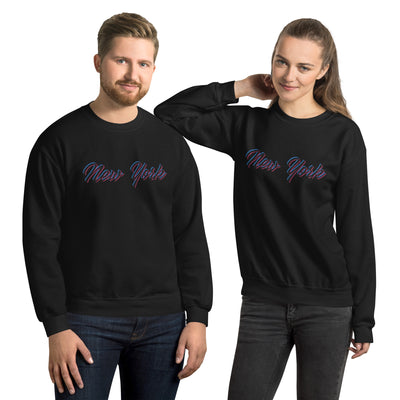 CHROMATIC NEW YORK BLACK UNISEX SWEATSHIRT