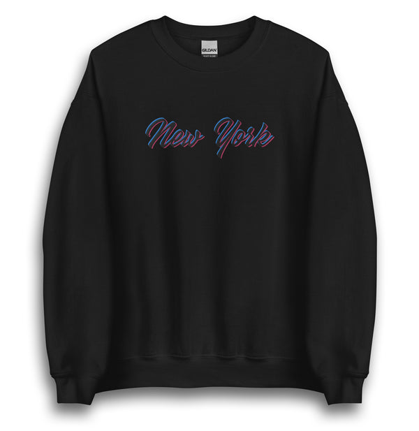 CHROMATIC NEW YORK BLACK UNISEX SWEATSHIRT