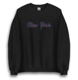 CHROMATIC NEW YORK BLACK UNISEX SWEATSHIRT