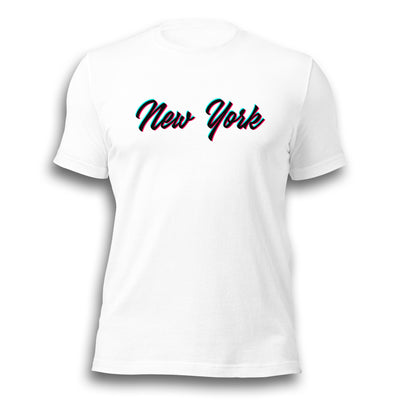 CHROMATIC NEW YORK WHITE UNISEX T-SHIRT