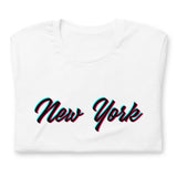 CHROMATIC NEW YORK WHITE UNISEX T-SHIRT