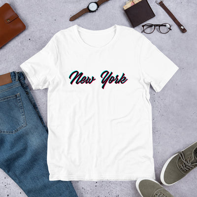 CHROMATIC NEW YORK WHITE UNISEX T-SHIRT