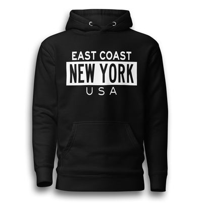 EAST COAST NEW YORK UNISEX HOODIE