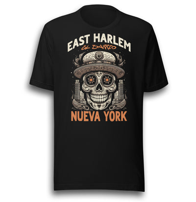 EAST HARLEM EL BARRIO BLACK UNISEX T-SHIRT