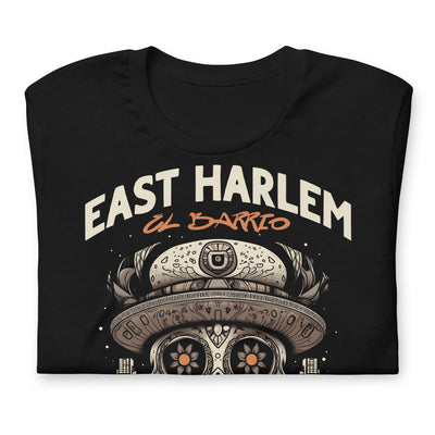 EAST HARLEM EL BARRIO BLACK UNISEX T-SHIRT