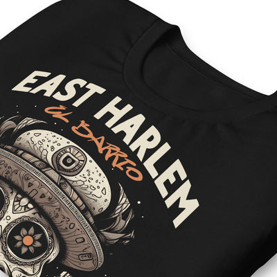 EAST HARLEM EL BARRIO BLACK UNISEX T-SHIRT