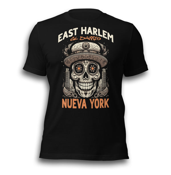 EAST HARLEM EL BARRIO BLACK UNISEX T-SHIRT