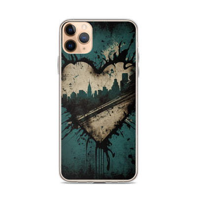 GRUNGE HEART NEW YORK IPHONE CASE