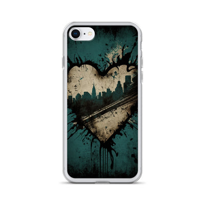 GRUNGE HEART NEW YORK IPHONE CASE